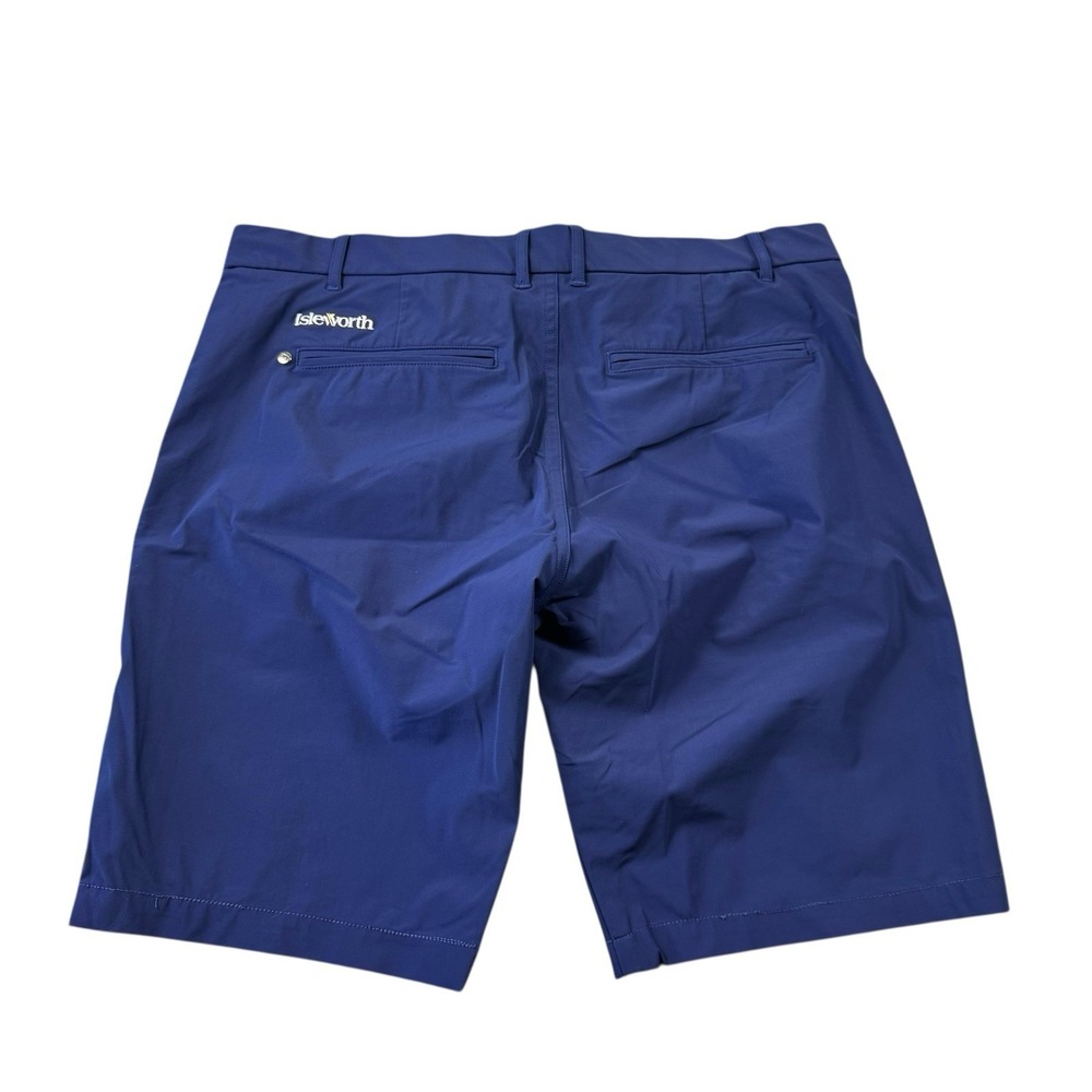 Greyson Montauk Isleworth Blue Flat Front Performance Golf Short Size 34